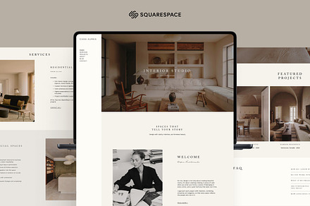 Squarespace Template Interior Design