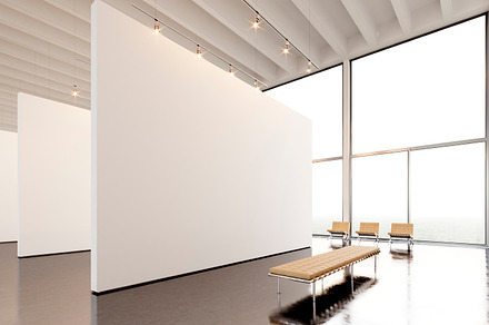 Modern Gallery Exposition Interior