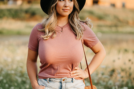 Bella Canvas Boho Shirt Mockup