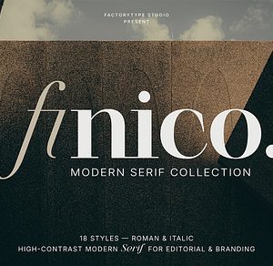 Finico Serif – High-Contrast Family