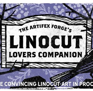 Linocut Lovers Companion - Procreate