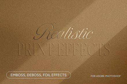 Embossed, Debossed, Foil Effects