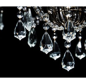 Chandelier on Black Background