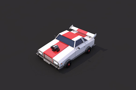 Low Poly Racing Car