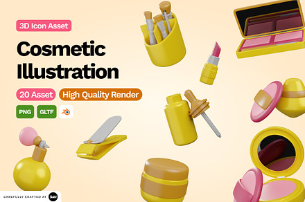 3D Cosmetic Illustration