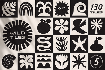 Wild Tiles Graphic Collection