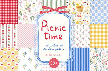 Picnic time - whimsy summer patterns