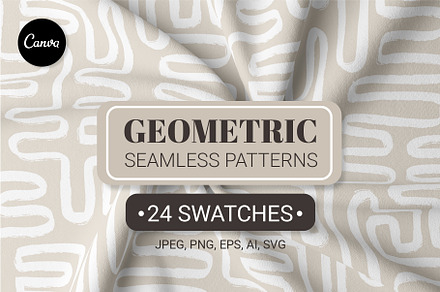 Organic Shapes Seamless Patterns