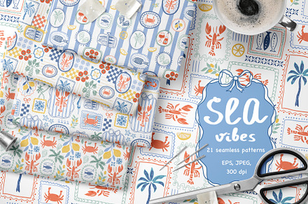 Italian Sea Vibes patterns