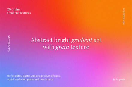 20 Abstract bright gradients