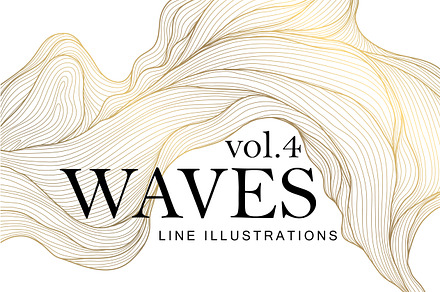 Waves Line Illustrations vol.4
