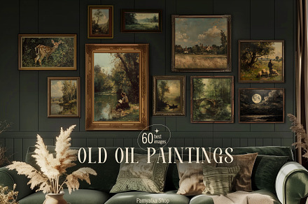Old oil paintings - Vintage art