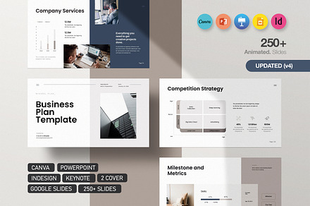 Business Plan PowerPoint Template with Financials