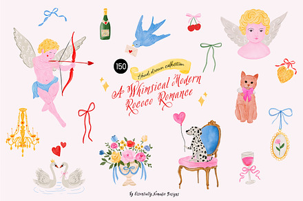 Hand Drawn Whimsical Love Clipart