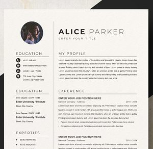 Editorial Resume and CV Template