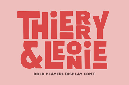Thierry Leonie - Bold Playful Font