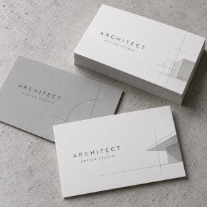 Minimal Architect Business Cards