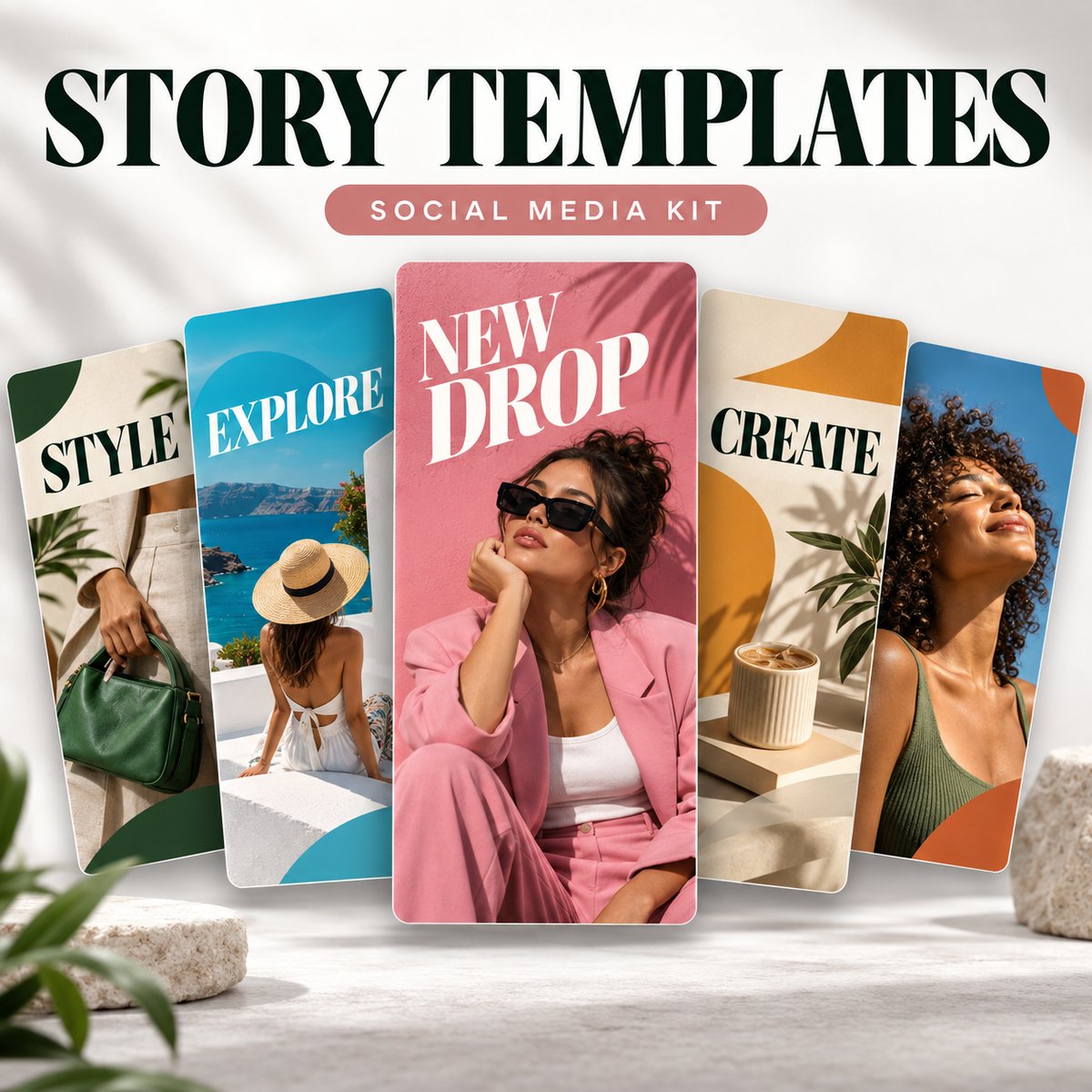 Social Media Story Template Kit